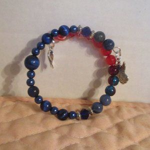 Awareness Bracelets Handmade By candyjewelshop In The IPF Color Blue💙💙